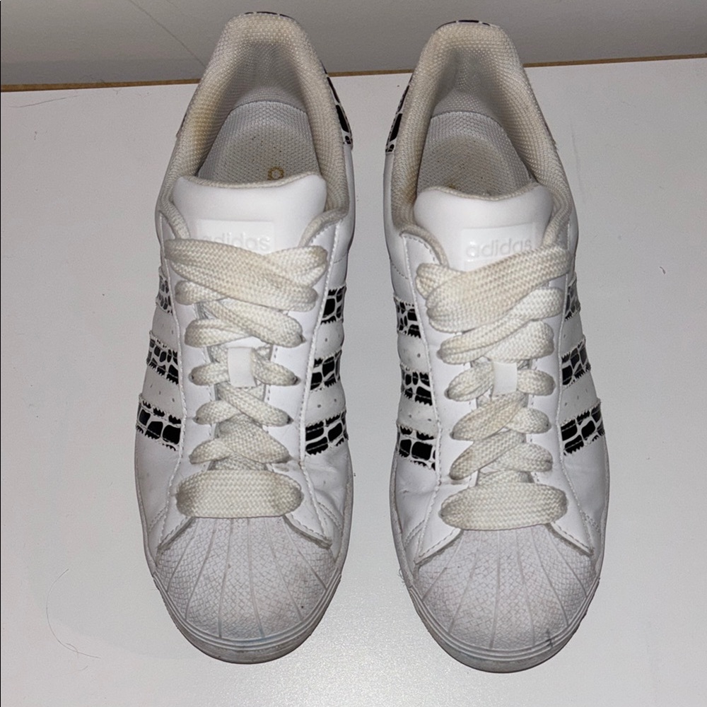 Adidas Classic White and Black Sneakers